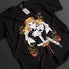 Рубашка Истребитель демонов Футболка Незуко Футболка Тандзиро KNY Аниме Зеницу Топ Аказа Мудзан Футболка