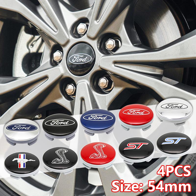 AAANW1 4Pcs 54mm ABS Car Wheel Center Caps Hub Rim Cover Replacement For Ford Focus MK2 Fiesta Mondeo Auto Tuning Styling Accessories