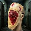 Halloween Costume Party Accessory Scary Nurse Masque, Horror Blood Latex Full Face Masque for Cosplay, Haunted House Prop, Theme Decoration