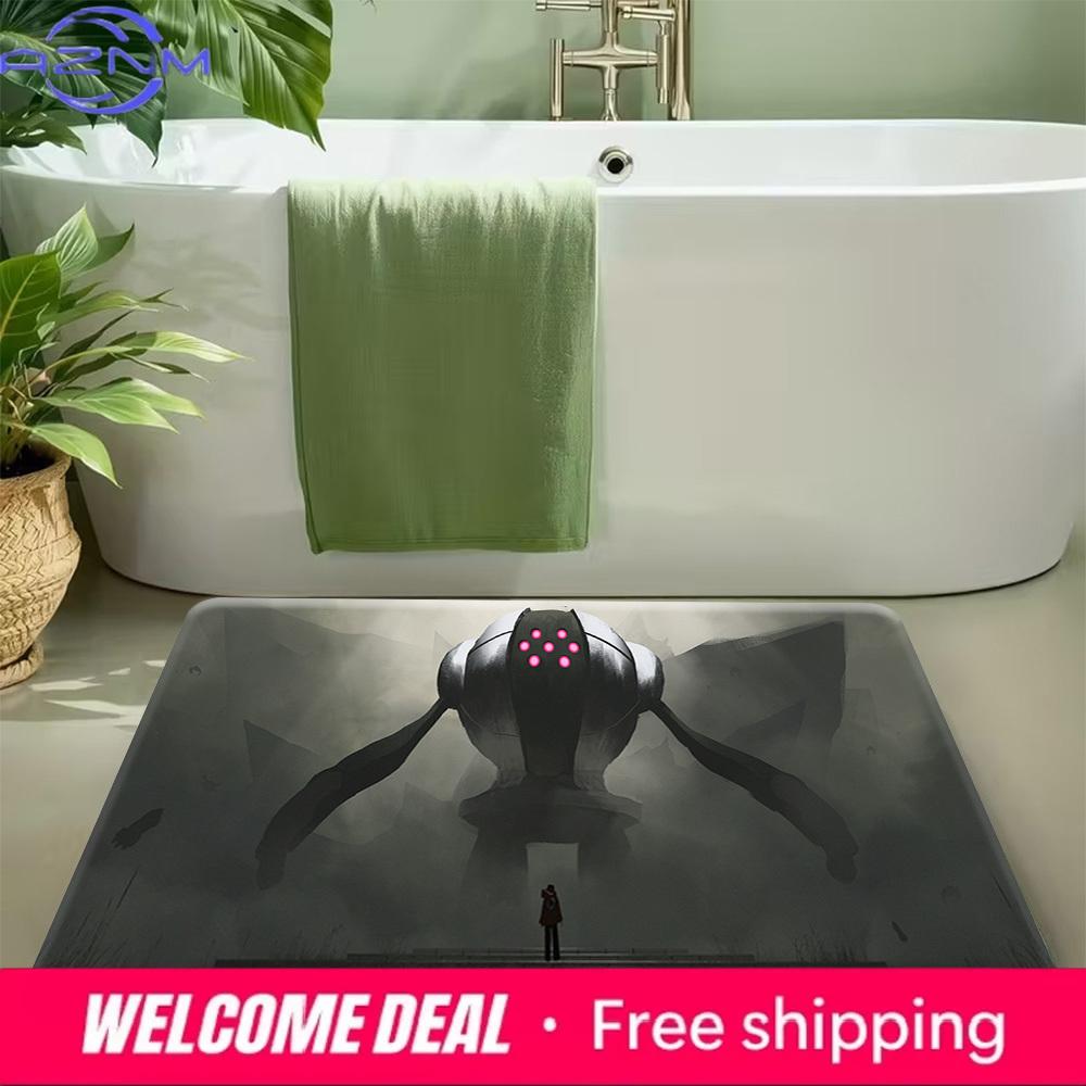 Misty Giant Registeel Legendary Pokemon Print Soft Non-Slip Absorbent Indoor Home Entryway Bathroom Floor Doormat Rug