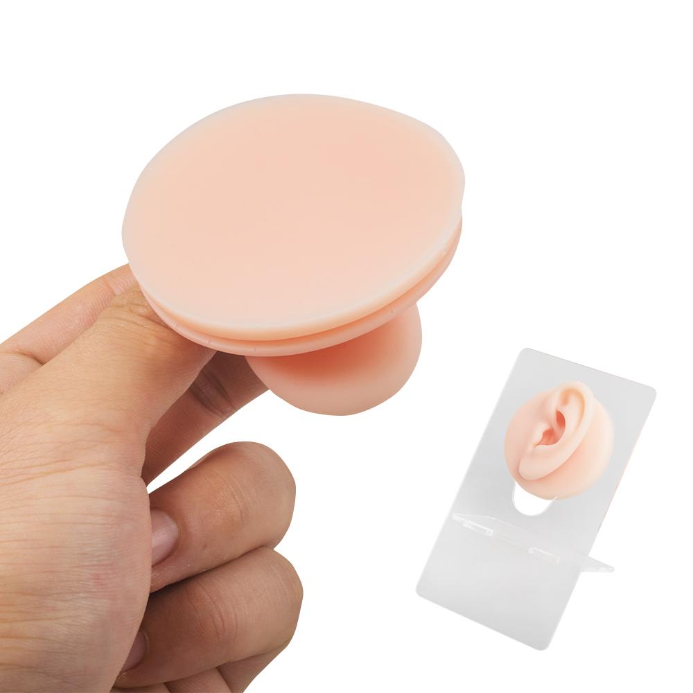 Soft Silicone Ear Nose Mouth Model Tattoo Practice Body Jewelry Display Piercing Tool Kit Beauty Accessories Make up Tools