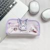 Sanrio Kuromi Fashionable Versatile Cartoon Polyester Makeup Bag Women makeup bag Purple BK-75090