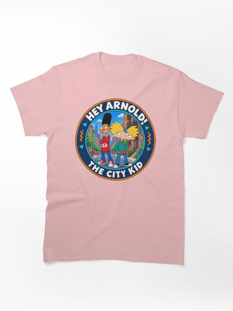 Hey Arnold! Hey Arnold The City Kid Retro Badge - Hey Arnold Drawing Anime 90s Art Classic Unisex T-Shirt