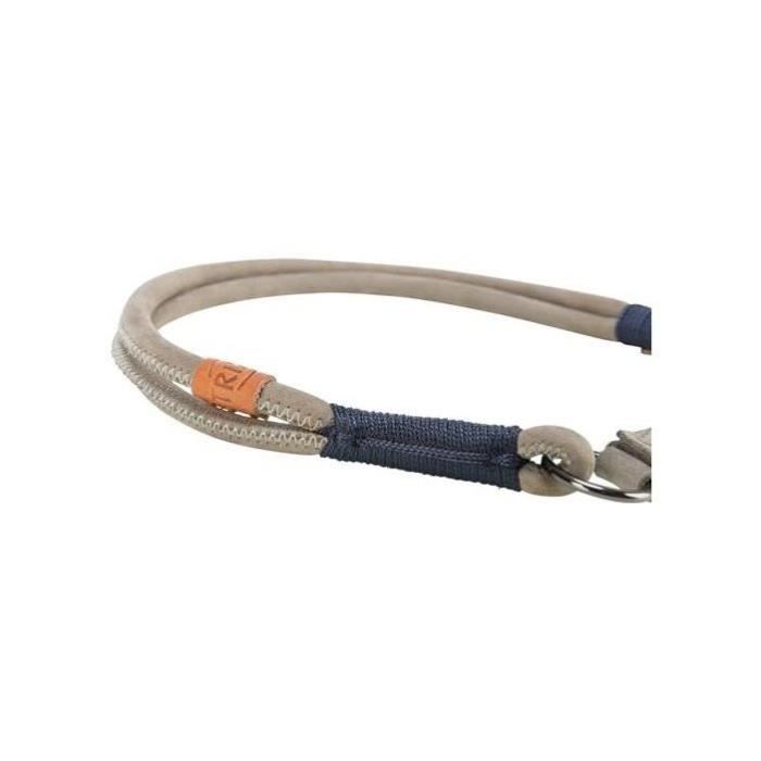 TRIXIE BE NORDIC Semi-Choke Collar - Leather - L-XL 55 Cm - Ø 10 Mm - Grey