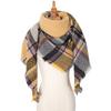 Women's Shawl New Scarf Autumn and Winter Large Plaid Triangle Scarf