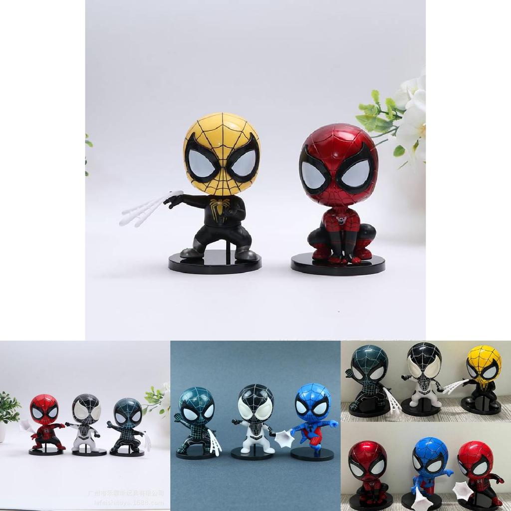 Потрясающая коллекция металлических фигурок Человека-паука, набор из шести штук, идеальный подарок для мужчин