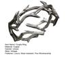 Male Ring Personality Adjustable Love Token Punk Style Retro Hip-hop Irregular Thorns Finger Ring Jewelry Accessory