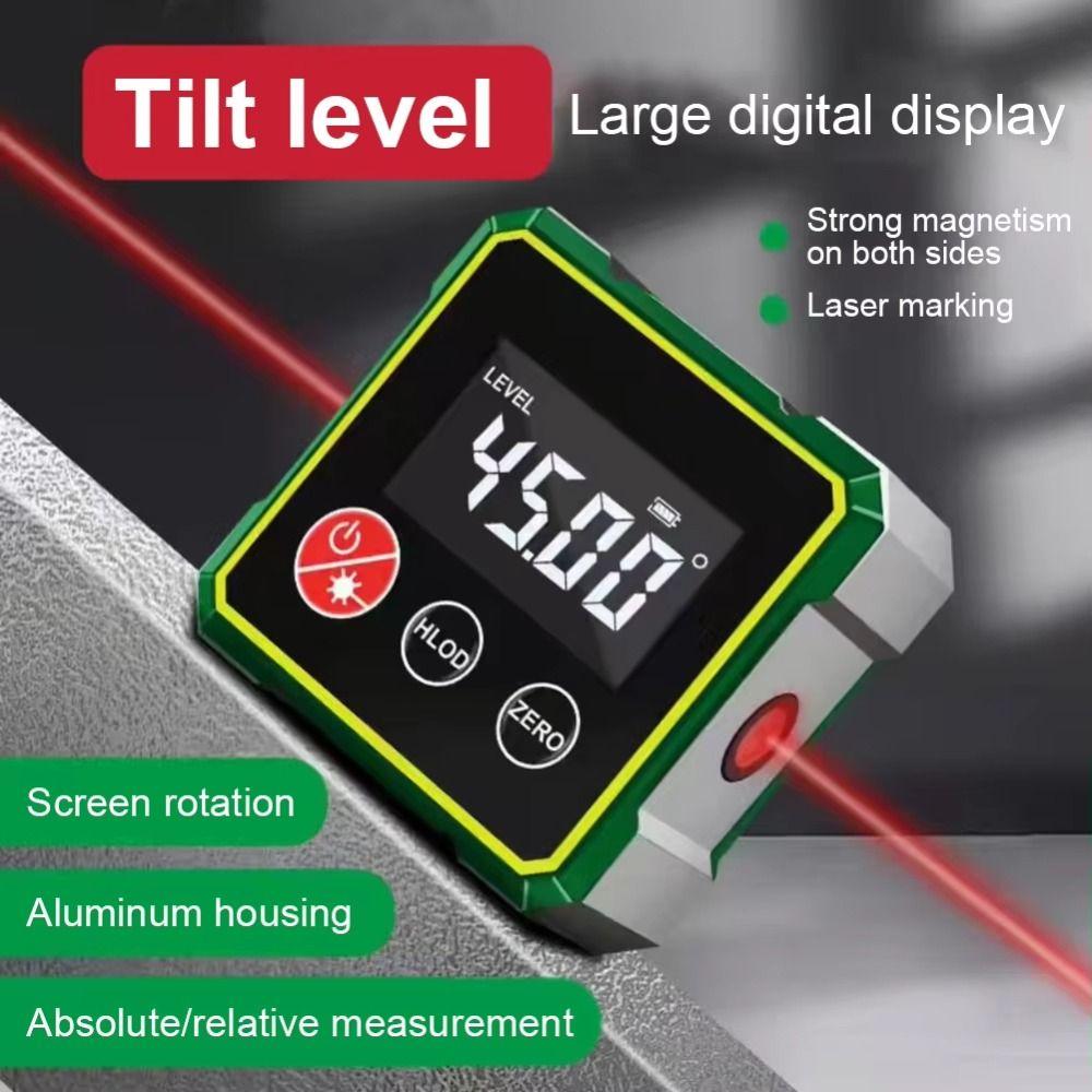 Rechargeable Angle Level Multifunctional Digital Angle Finder Laser Inclinometer  Household