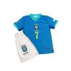 Синяя детская майка Brazil Vini Jr. (джерси-шорты-носки-браслет) Набор из 4 шт.