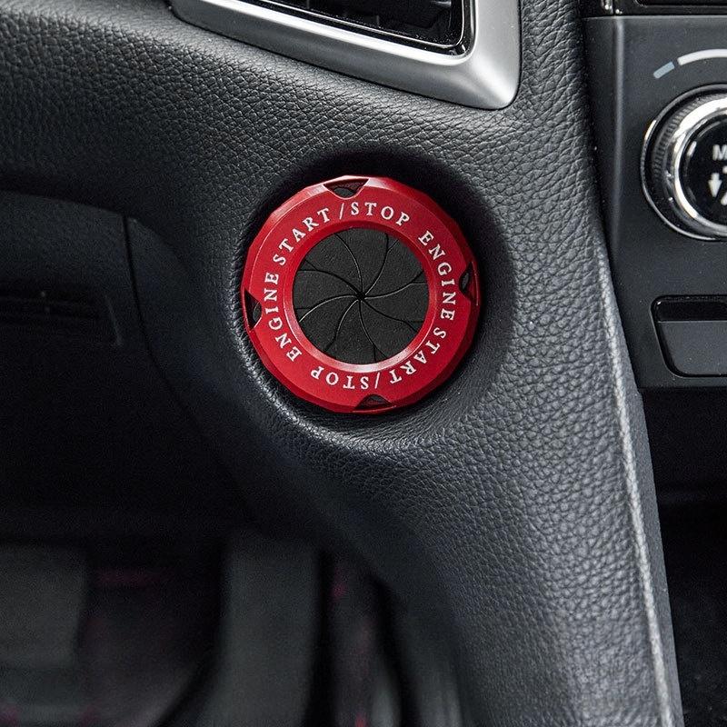 Для Модификации Автомобиля Кнопочный Выключатель Зажигания Вращающаяся Защитная Крышка Декорация Кольца Стартера Мотоцикла