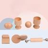Infants and Young Children 0-3 Years Old Early Education Educational Exercises Grasping Toys Wooden Cubes Egg Round Ball Cups Teaching Aids