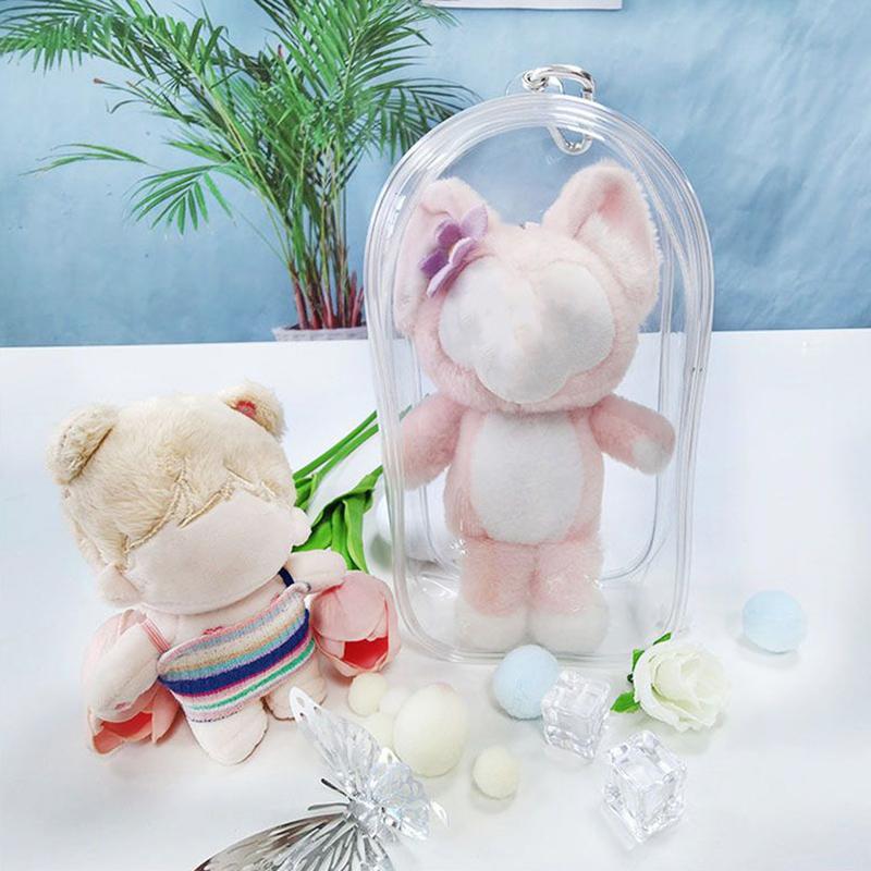 19*10 см ПВХ прозрачный овальный кукольный мешок для хранения на открытом воздухе сумка-органайзер коробка игрушка кукольный мешок коробка брелок