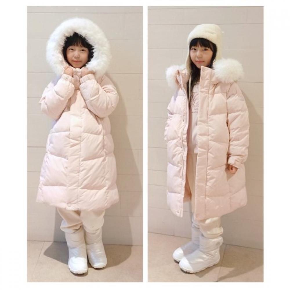 Blackyak Kids Boys Long Down Jacket Winter Fur Jacket