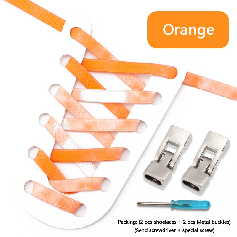 Красочные эластичные крестообразные шнурки без завязок кроссовки 8 мм шириной плоские без завязывания шнурки детские взрослые радужные резиновые шнурки