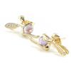 Les Trésors De Lily [D6828] - Gold Plated 'Tinker Bell' Golden Amethyst Earrings - 10x15 Mm