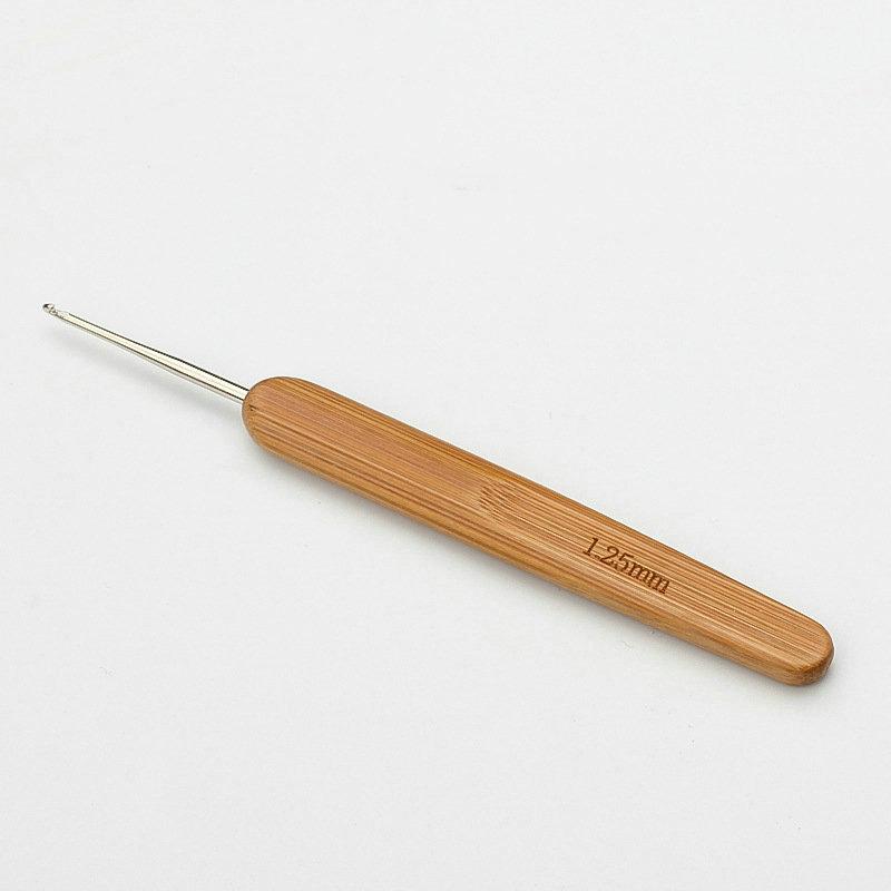 Карбонизированная игла с головкой, круглая игла, ручное вязание, бамбуковая ручка, бамбуковая игла для вязания крючком, шерстяной инструмент, свитер, крючок, сделай сам