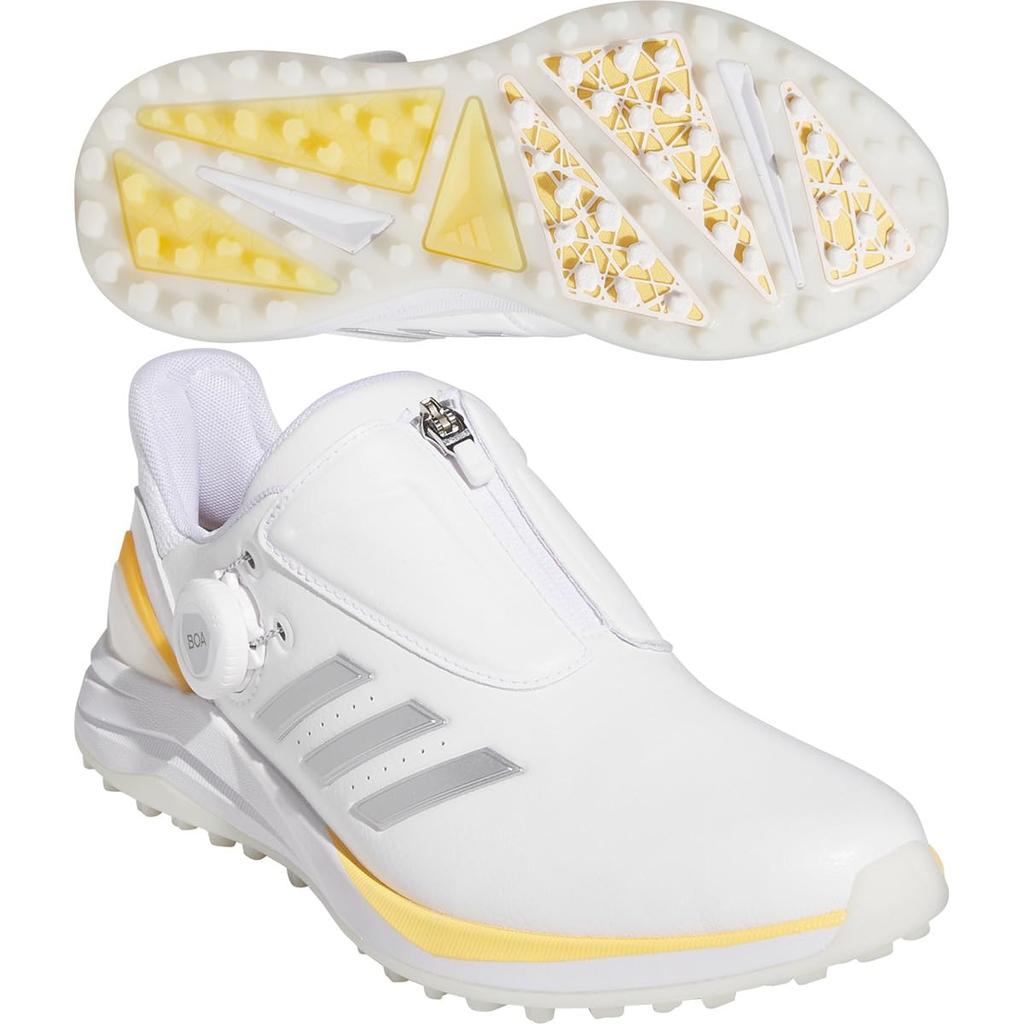 Обувь для гольфа Solar Motion Boa 24 Обувь Spark см 2E [Adidas Golf] Женская Белый/Серебристый металлик/Полу 23.0