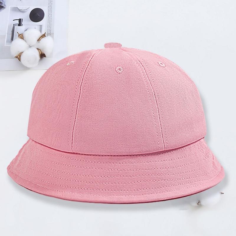 Children's Small Yellow Hat Print Kindergarten Dome Basin Hat Student Sun Hat Cute Ball Hat Sun Protection Bucket Hat