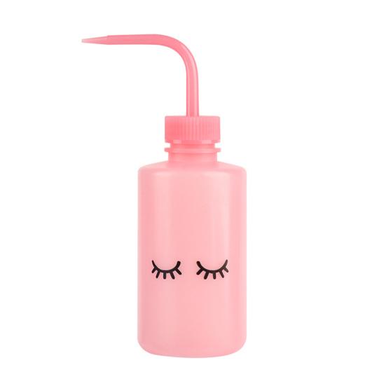 Бутылочка для очищения ресниц с изогнутым носиком 250 мл Инструмент для снятия макияжа с бровей и ухода за ресницами Многоразовая бутылочка с дозатором для салона красоты и домашнего использования