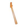 ST22 6-String AA Maple Electric Guitar Neck - Matte Concave Head, Tiger Pattern, Fully Baked Finish.