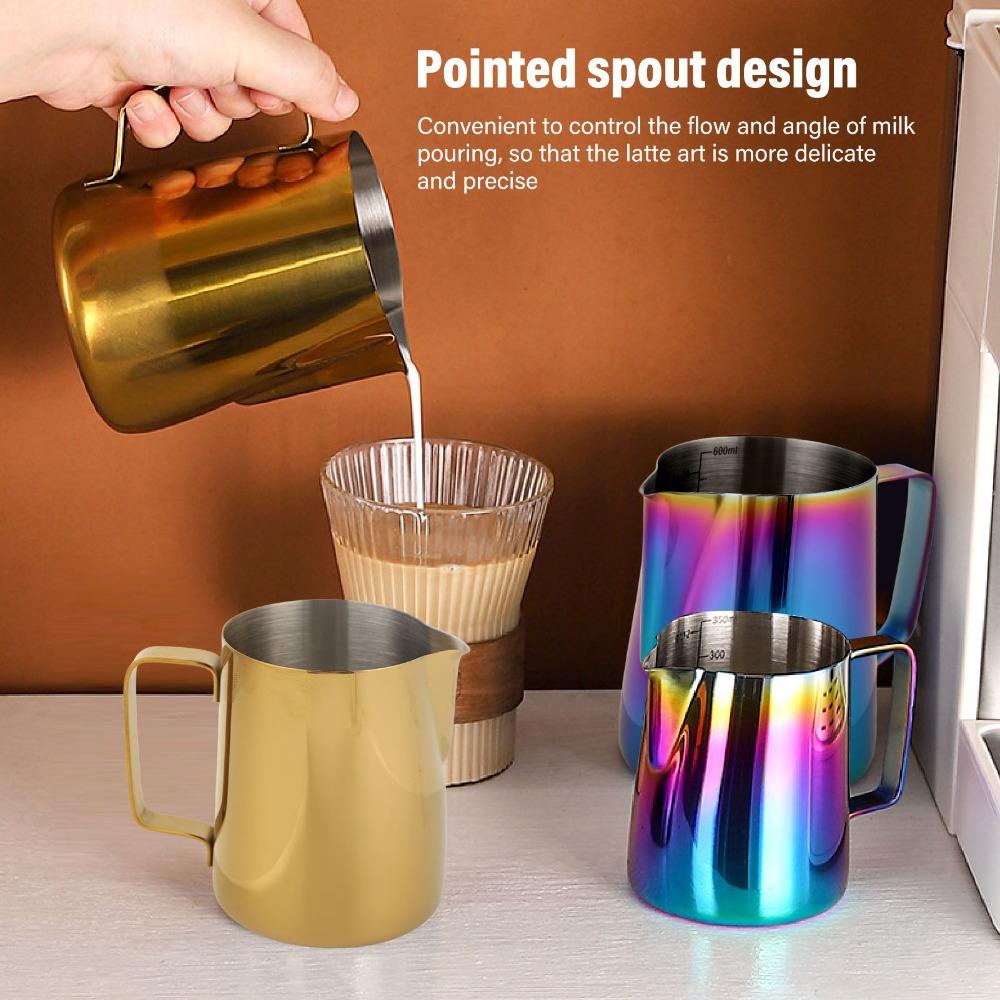 With Scale Milk Frothing Pitcher 350ML Capacity Latte Art Pitcher  Coffee Making