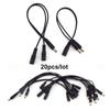 20x 2 Way 1 DC Male Female To 2 Male Female Splitter Power Connector Adapter Cable 5.5x2.1mm Plug Extension Cord for Strip Light