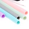 Reusable Silicone Drinking Straws Set Flexible With Cleaning Brushes Party Parts