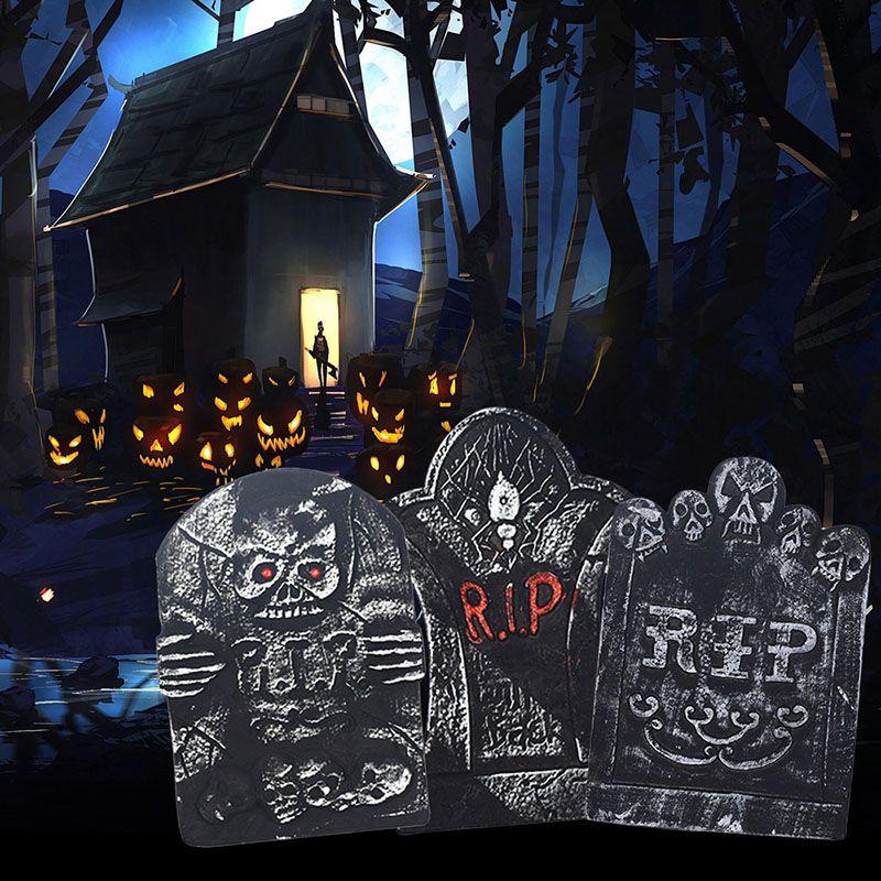 Exciting Halloween Tombstone Foam Decoration For Haunted House And Graveyard