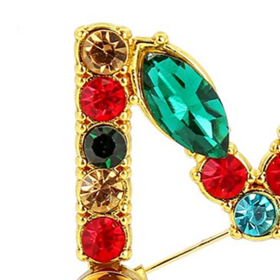 Брошь Изысканная красивая красочная брошь с буквой на булавке для банкета