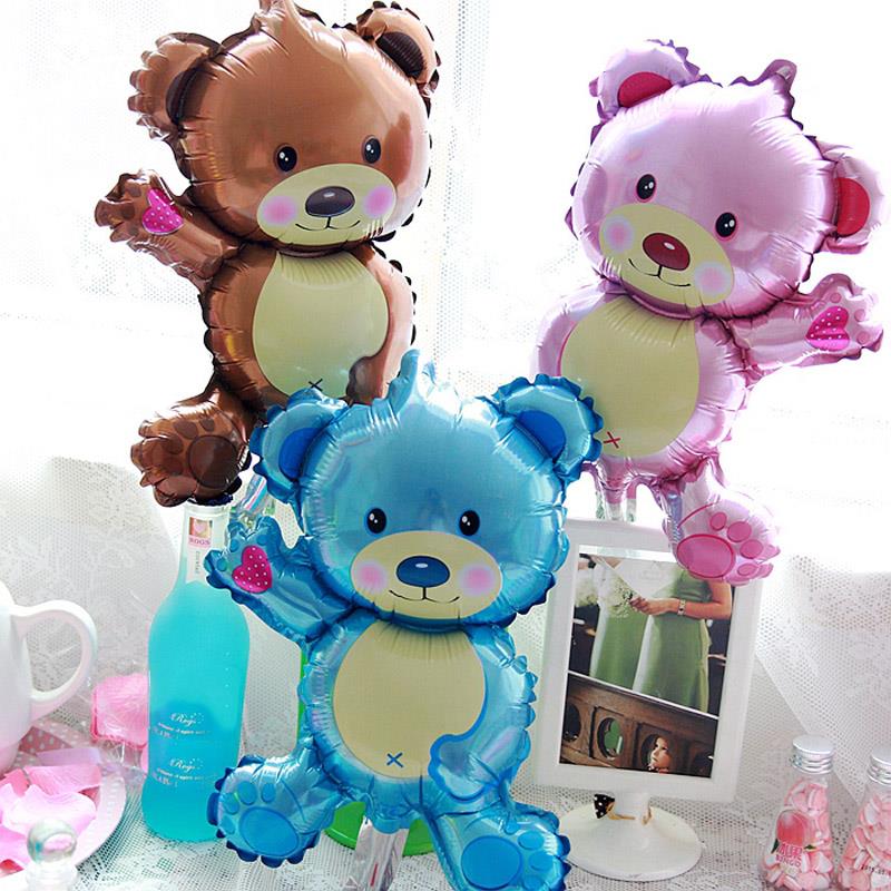 Cartoon Cute Bear Aluminium Foil Balllons Baby Shower Party Decoration Festive Party Birthday Party Ballloons Children Toys