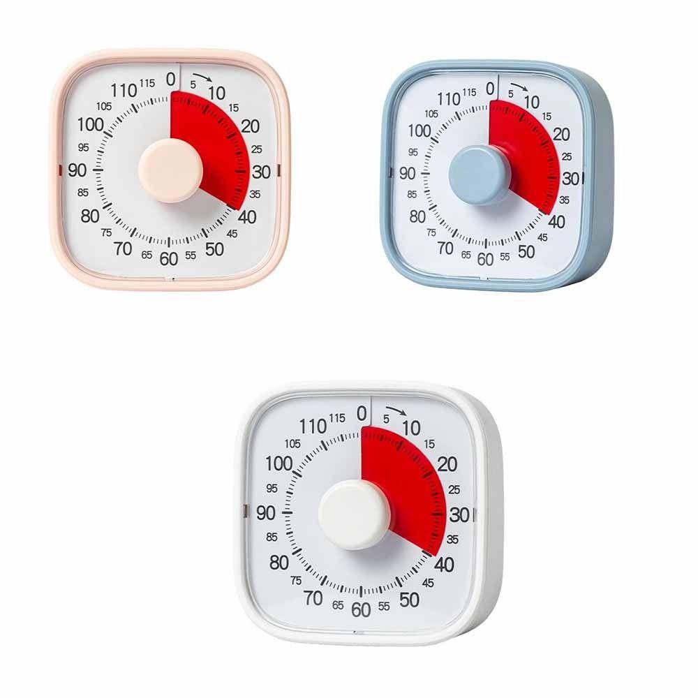 120 Minutes Countdown Alarm Clock Self-Discipline Kitchen Timer Visual Timer Time Management Tool