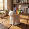 3D Printed Cat-Shaped Storage Tube Plastic Stationery Storage Box Funny Desk Organizer  Office
