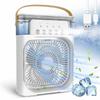 High-powered Small Fan With Cooling Mist Spray For Students And Workspaces