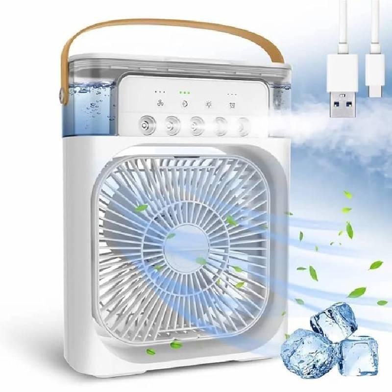 High-powered Small Fan With Cooling Mist Spray For Students And Workspaces
