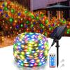 10M 20M 30M 50M 100M LED Solar Holiday Fairy String Lights Waterproof Outdoor Landscape Lamp Brightness Adjustable for Garden Yard Christmas