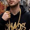 Устойчивая к выцветанию Цепочка-седло Ожерелье Цинк Сплав цинка Гальваническое покрытие Мужское Позолоченное Ожерелье Вечеринка