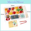 Early Education Puzzle Wooden Play Food Toys Children Fruit Skewer Gift Fun