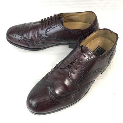 Винтажные/BOSTONIAN/Кожаные туфли-оксфорды с крылышками Goodyear Welt/9/26.5/Коричневые/Деловые(ИСПОЛЬЗОВАЛ)