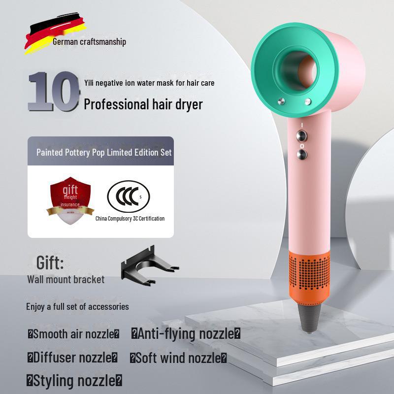 Высокоскоростной фен без листьев 110 В, соответствующий стандартам США и Японии, для домашнего использования, оснащен технологией отрицательных ионов