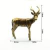 1 item Brass Antelope Tabletop Ornaments Twelve Zodiac Sheep Bronze Sculpture Crafts Cultural Toys Hot Tea Pet Leader Classic Style Copperware