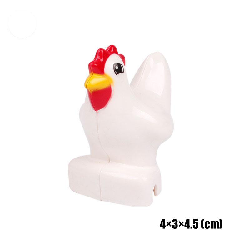 Big Size Building Blocks Animal Accessorie Compatible Duplo Rabbit Fish Bear Chicken Pig Duck Dog Cat Horse Cow Sheep Toys Gifts