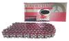 EK Motorcycle Chain Metal Red 138L MLJ QX Ring Seal 525SR-X2 (Caulking Joint)