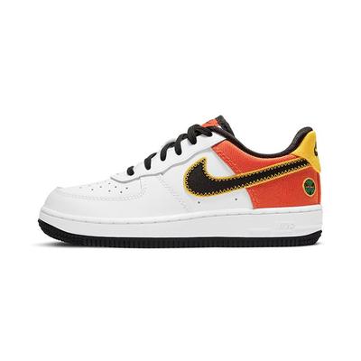 Детские кроссовки Air Force 1 LV8 PS Roswell Rayguns White Orange-Flash Amarillo DD9532-100
