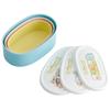Skater Lunch Sealable Set of 3 Medium Small Sumikkogurashi Atsumarundesu Made in Japan Boxes, Containers, (Large 400ml, 280ml, 180ml) Sanrio,