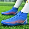 Fashion Men's Soccer Shoes FG/FG Non-Slip Turf Soccer Cleats Personalized Design Train Shoe High Top Sneakers Light Football Boots 35-47