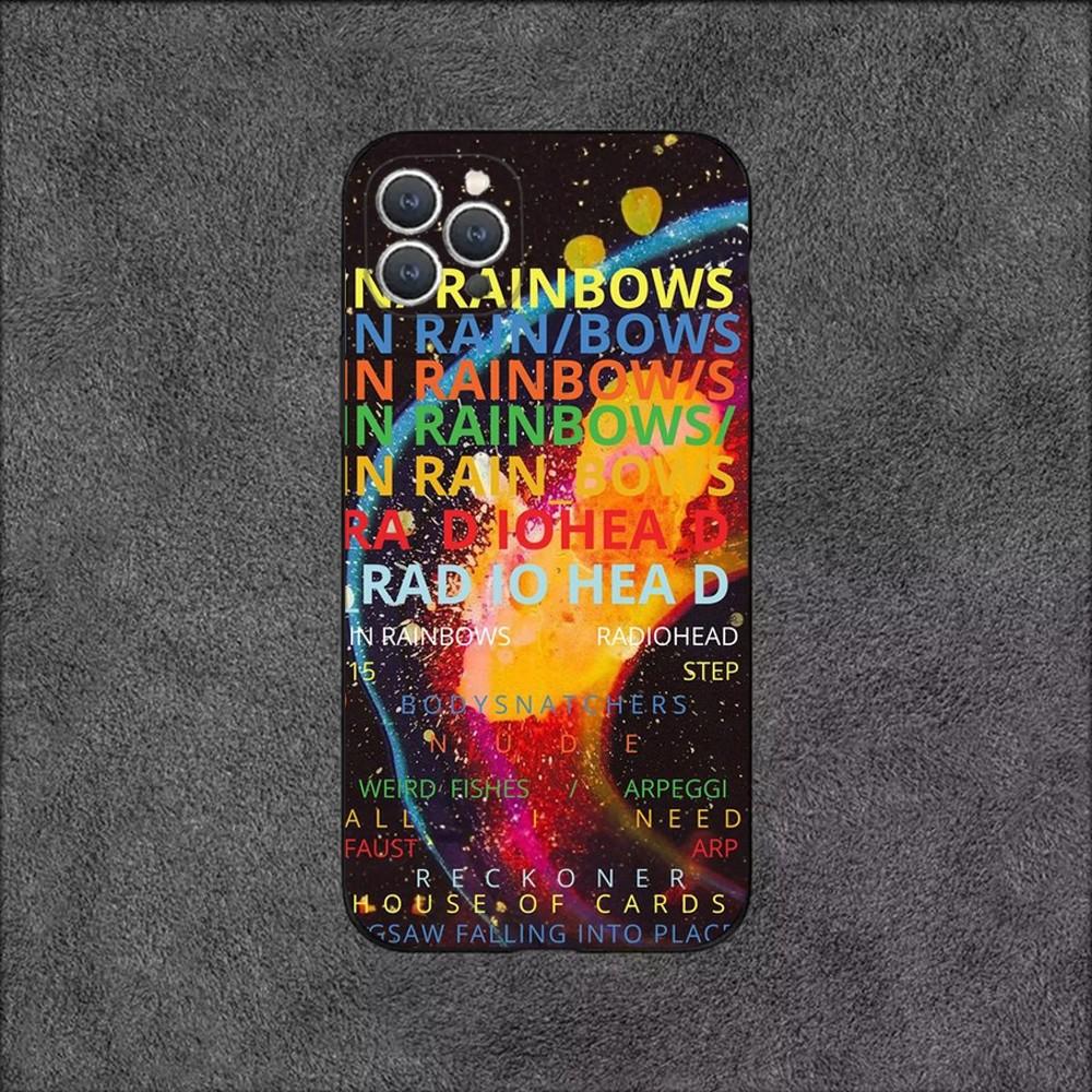 Чехол для телефона R-Radiohead Rock Band для iPhone 16,15,14,13,12,11,Plus,Pro Max,XS,X,XR,SE,Mini,8,7 Мягкий силикон Черный чехол