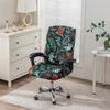 Printed Zipper One-Piece Office Chair Cover Rotating Chair Cover Washable Home Office Chair Cover