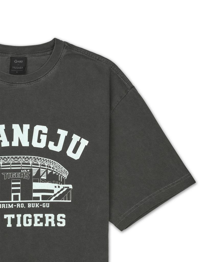 Hangugyaguwiwonhoe Mss X Kbo Ballpark Футболка с коротким рукавом Угольно-серый [Кванджу Киа Тайгерс]