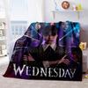Wednesday Halloween Costume Blanket Perfect All Seasons Soft Comfortable Sofa Office Nap Travel Halloween Gift