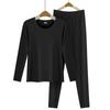 Cozy Seamless Velvet Women's Thermal Underwear Set - Autumn/Winter.